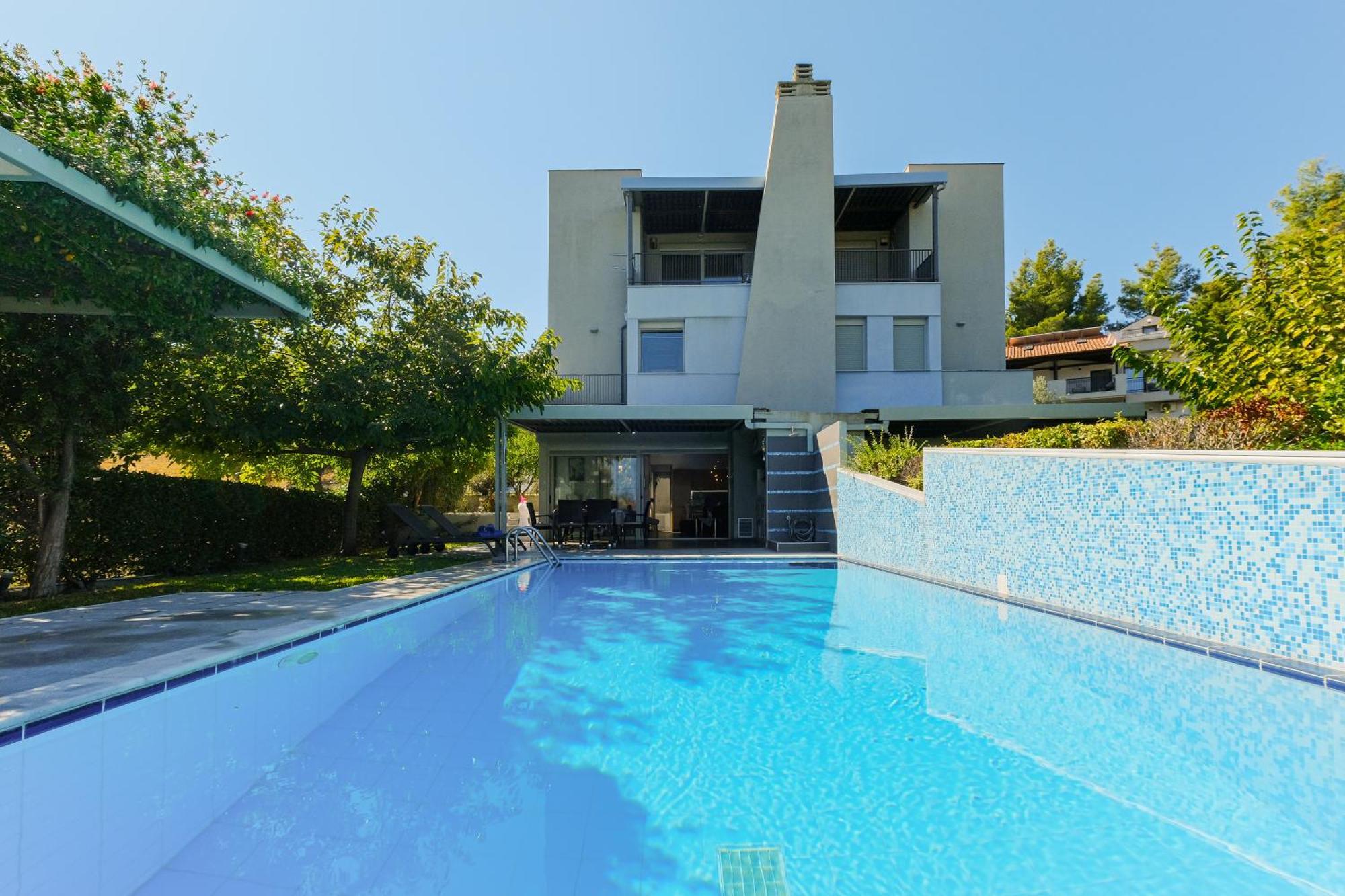 Deluxe Chrousso Pool Villa Paliouri Exterior photo